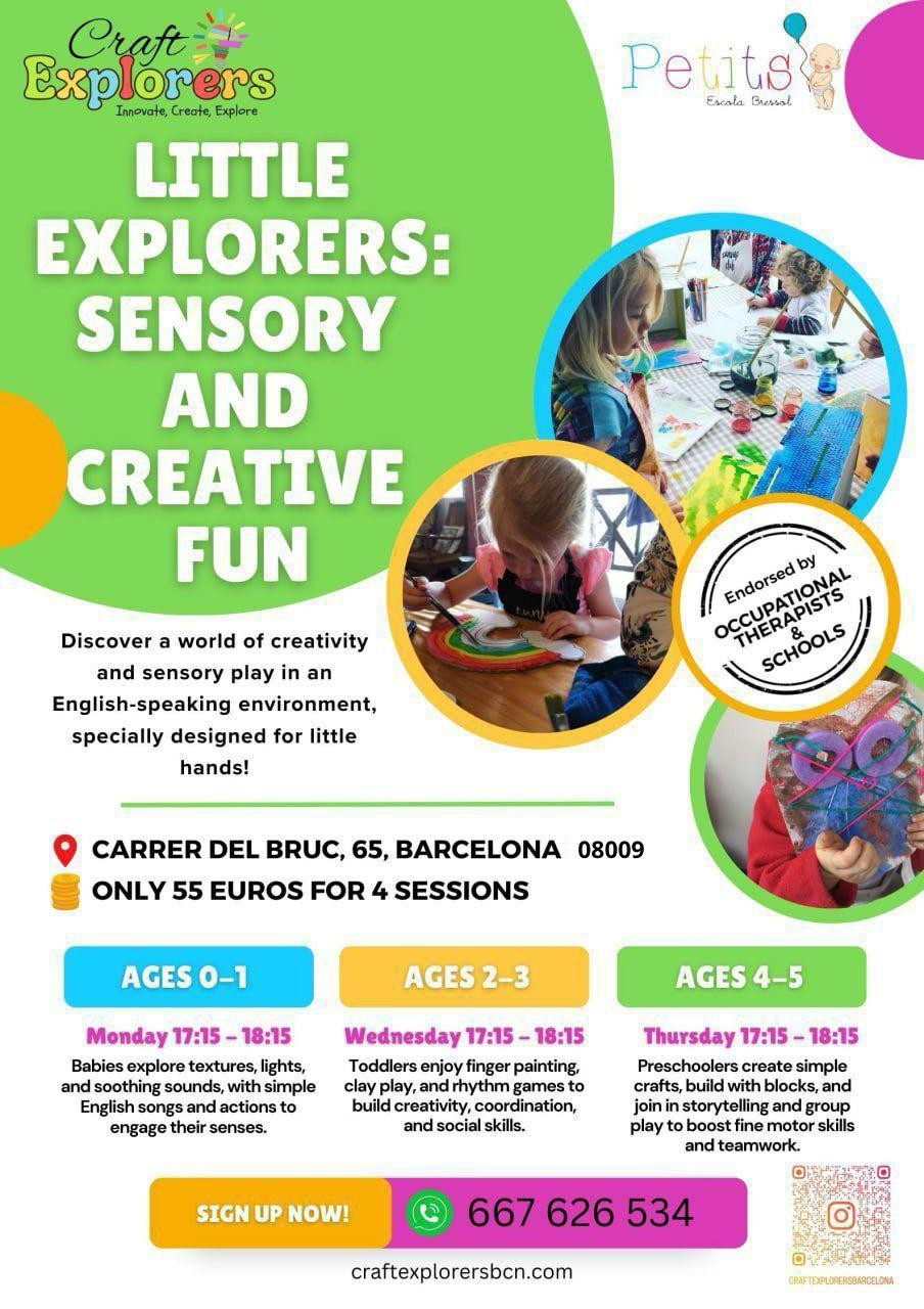 New "Little Explorers" sessions starting November 18th! 🌈🎨