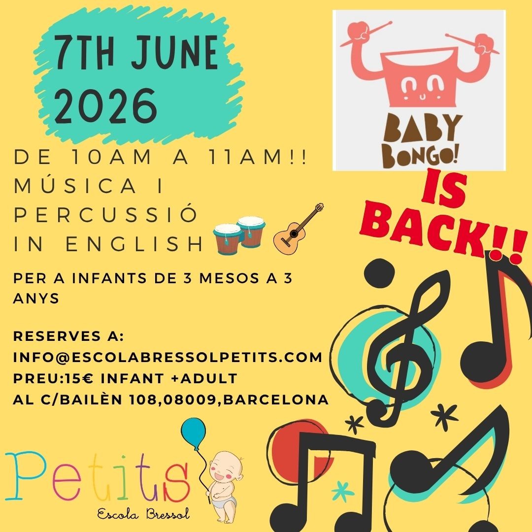 TORNA EL BABY BONGO!! 7 DE JUNY!! PLACES LIMITADES!!