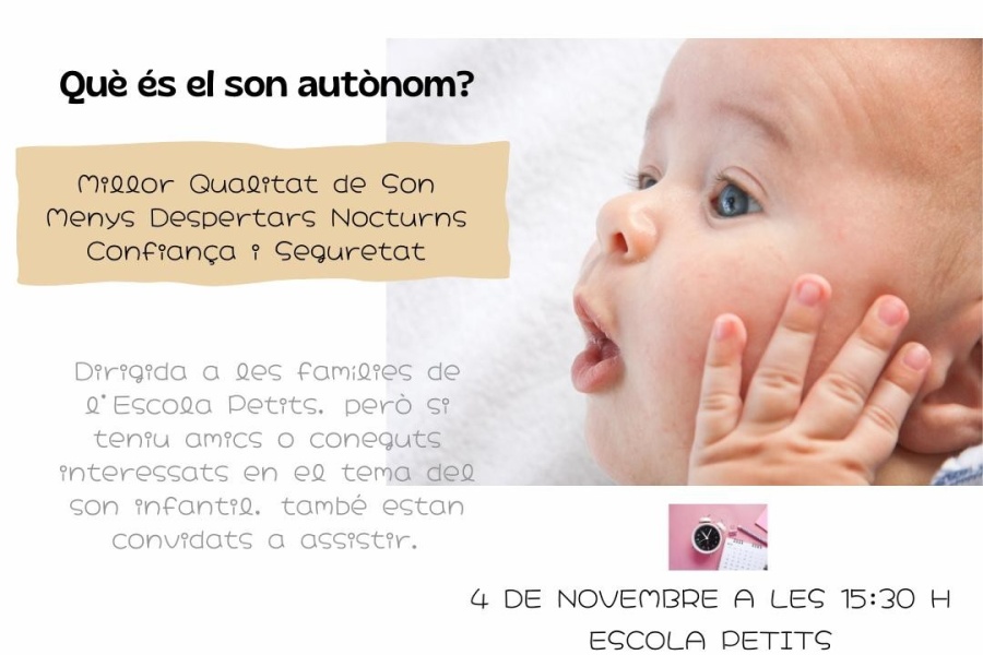 Imagen descriptiva de 🌙✨ ¡No te pierdas nuestra charla sobre el sueño autónomo! 👶💤