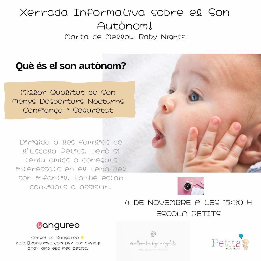 🌙✨ ¡No et perdis la nostra xerrada sobre el son autònom! 👶💤